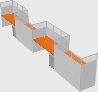 Rectangular cubicles