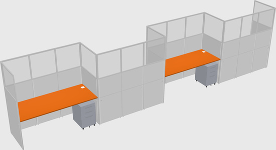 Rectangular cubicles