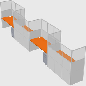 Rectangular cubicles