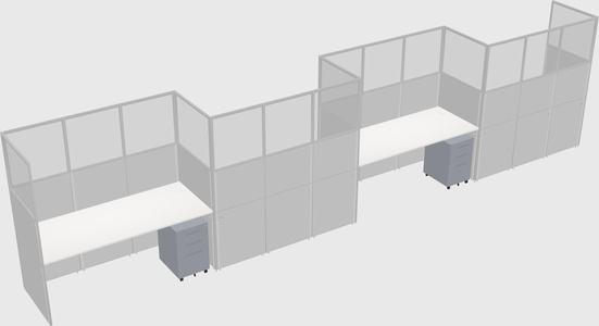 Rectangular cubicles