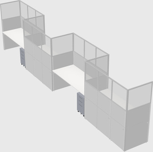 Rectangular cubicles