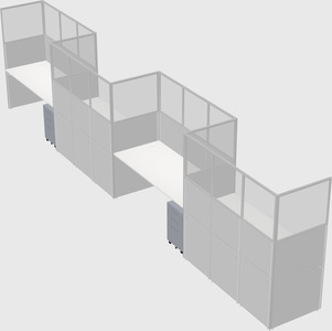 Rectangular cubicles
