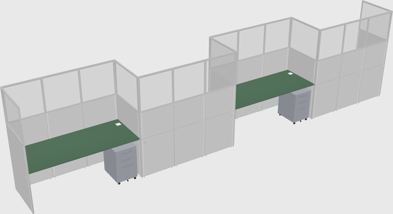 Rectangular cubicles