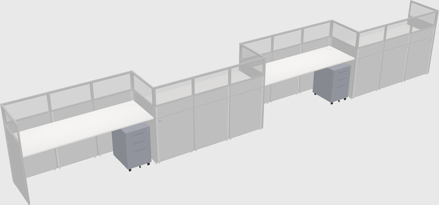 Cabines rectangulaires