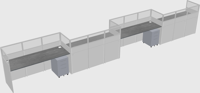Rectangular cubicles