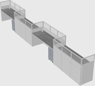 Rectangular cubicles
