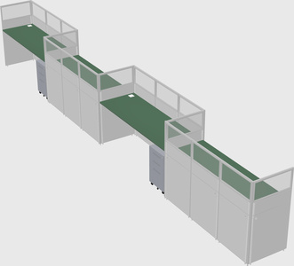 Rectangular cubicles