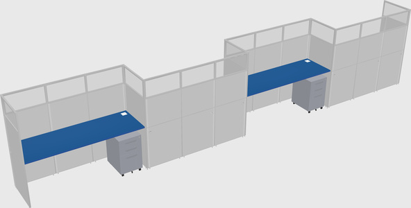 Rectangular cubicles