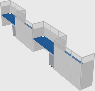 Rectangular cubicles