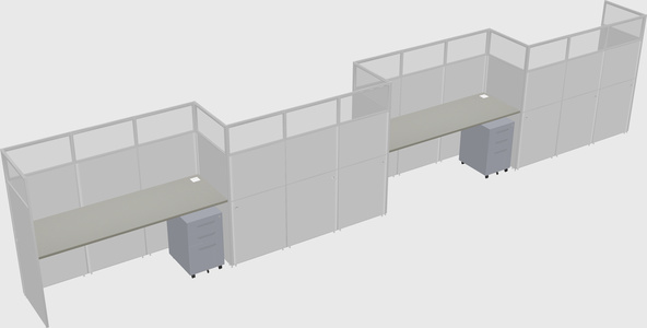 Rectangular cubicles