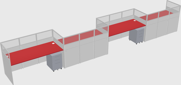 Rectangular cubicles