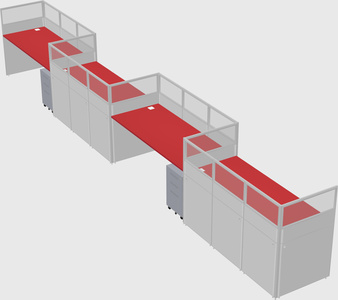 Rectangular cubicles