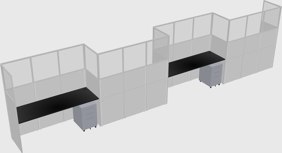 Cabines rectangulaires