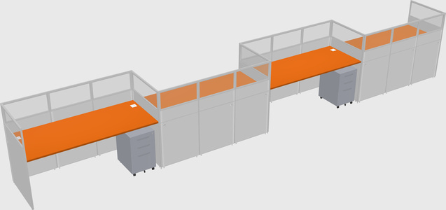 Rectangular cubicles
