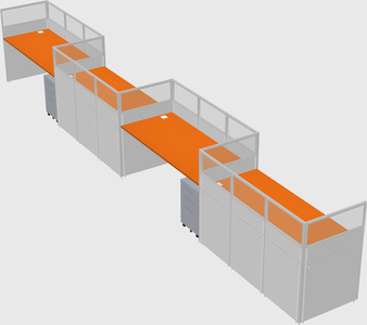 Rectangular cubicles