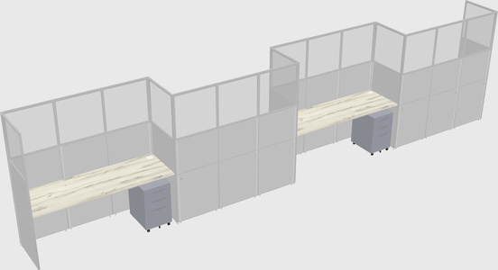 Rectangular cubicles