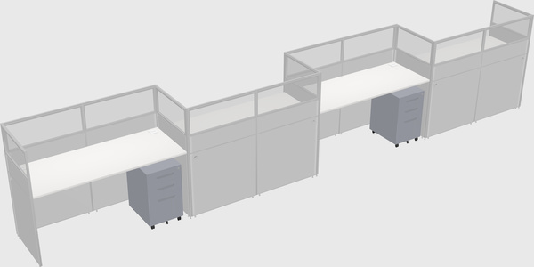 Rectangular cubicles