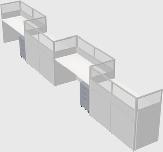 Rectangular cubicles