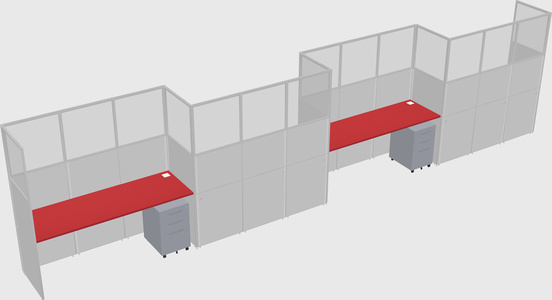 Rectangular cubicles