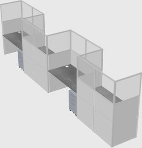 Rectangular cubicles