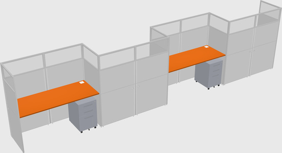 Rectangular cubicles