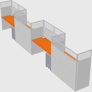 Rectangular cubicles