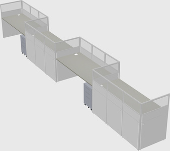 Rectangular cubicles
