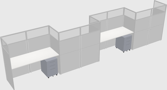 Rectangular cubicles