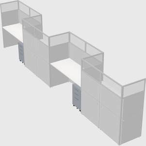 Rectangular cubicles