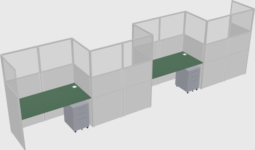 Rectangular cubicles
