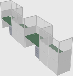 Rectangular cubicles