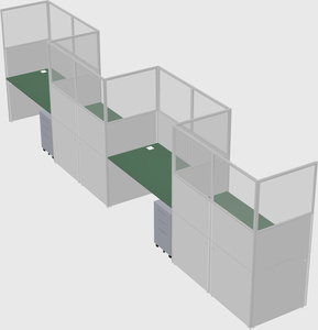 Rectangular cubicles