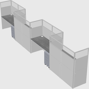 Cabines rectangulaires