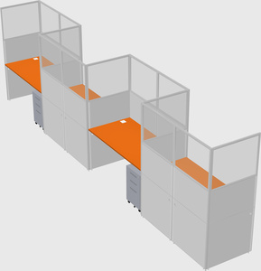 Rectangular cubicles