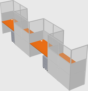 Rectangular cubicles