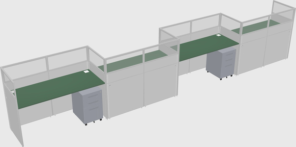 Rectangular cubicles