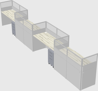 Rectangular cubicles
