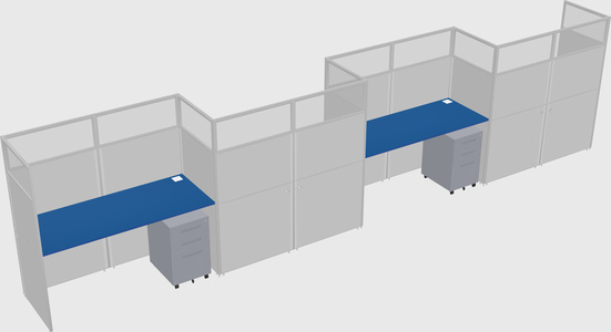 Rectangular cubicles