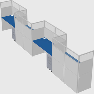 Rectangular cubicles