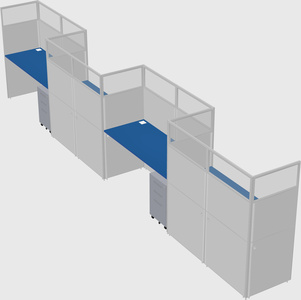 Rectangular cubicles