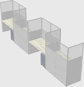 Rectangular cubicles