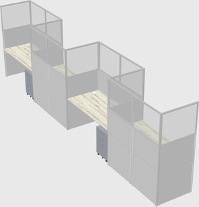 Rectangular cubicles