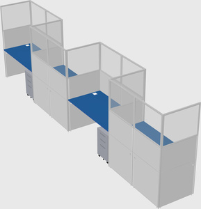 Rectangular cubicles