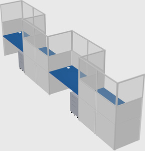 Rectangular cubicles