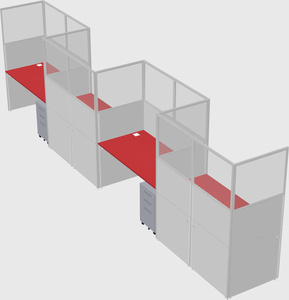 Rectangular cubicles