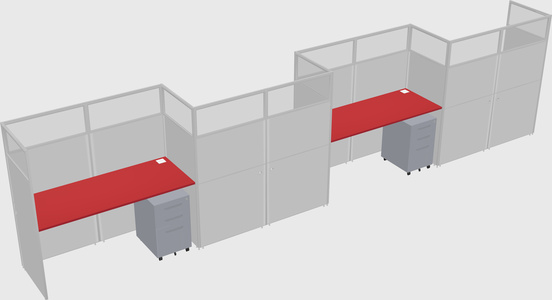Rectangular cubicles