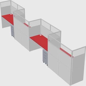 Rectangular cubicles