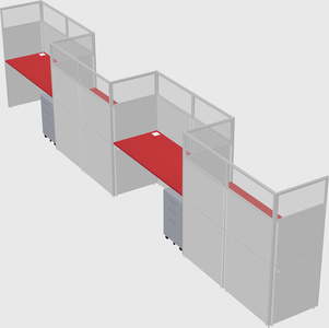 Rectangular cubicles