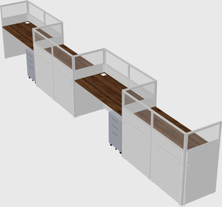 Rectangular cubicles