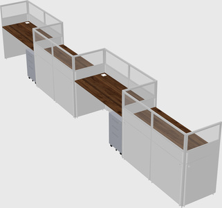 Rectangular cubicles
